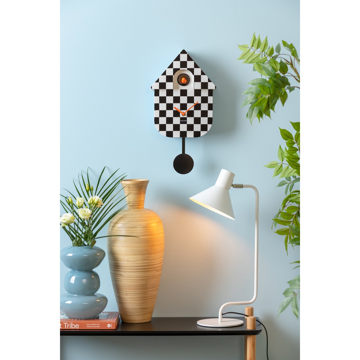 Wandklok Moderne Koekoek Checker