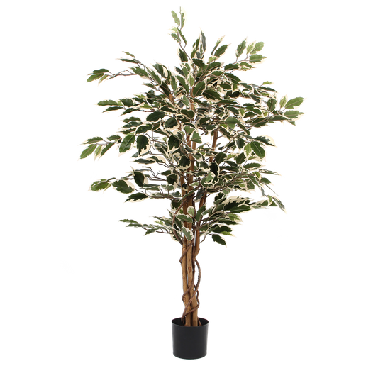 Ficus Kunstplant H110 x Ø70 cm Groen Bont