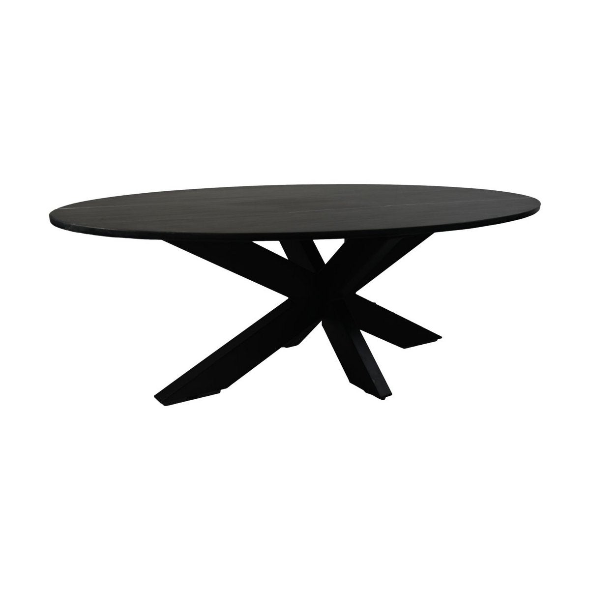 Salontafel Rond Marmer ø80x44 Zwart Marmer/metaal