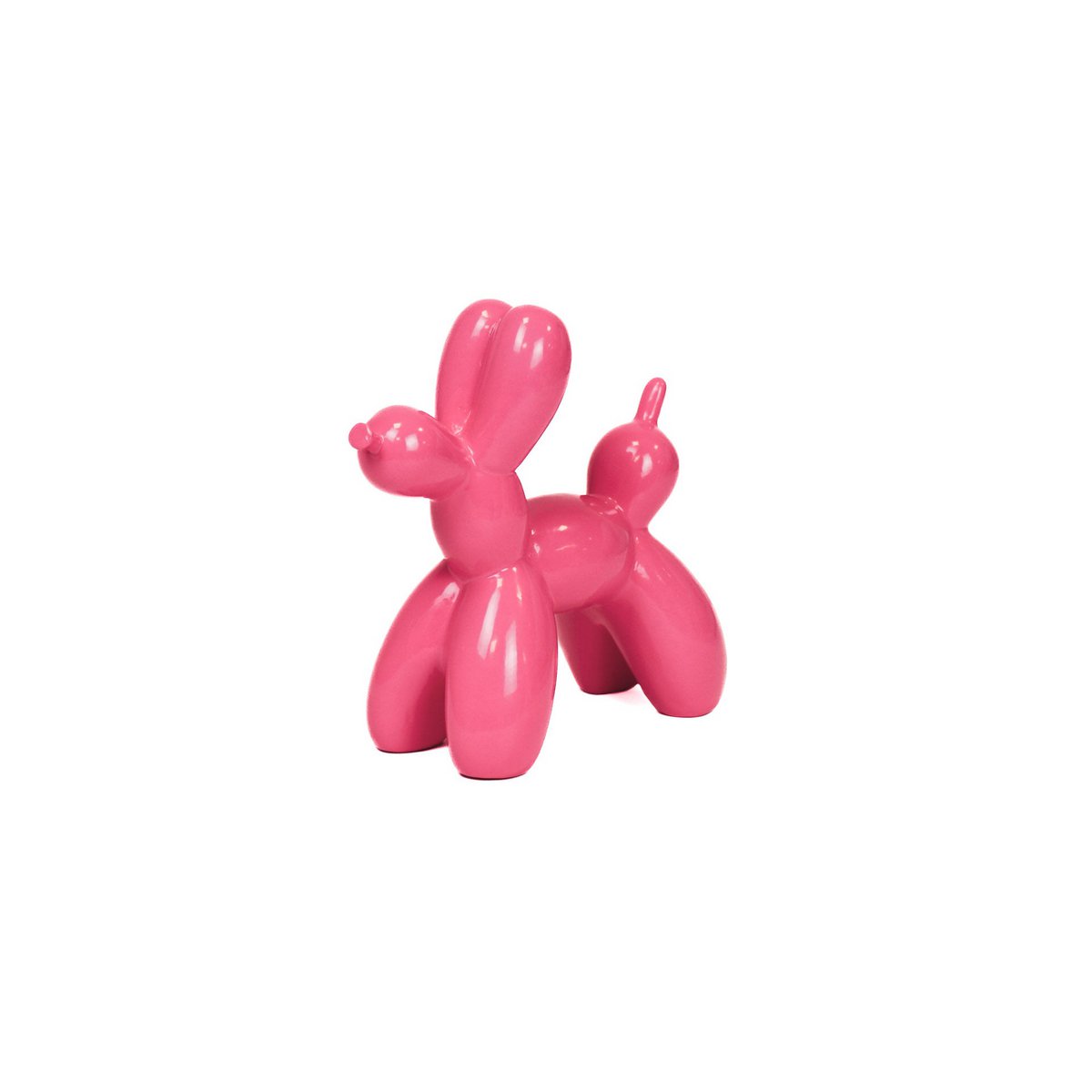 Ornament Ballonhond Keramiek Roze 19x18,5x8,5cm