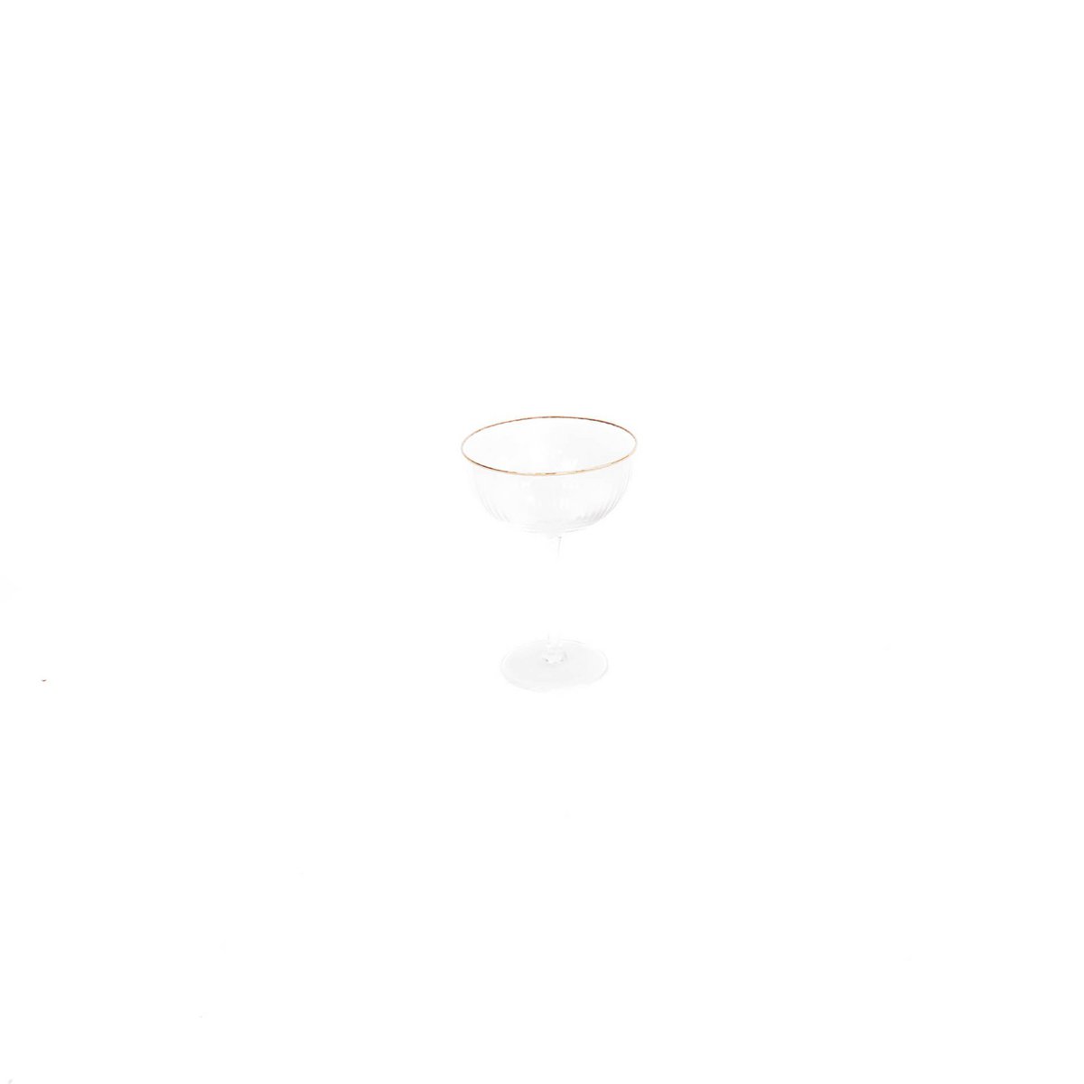 Glaswerk Champagne Glas Helder/Goud S2 11x11x15cm