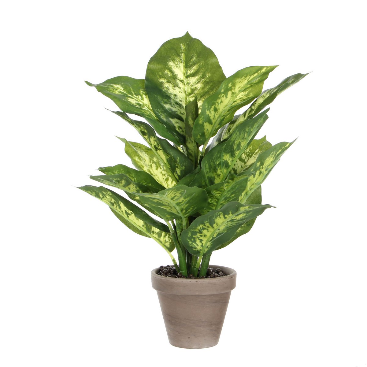 Dieffenbachia Kunstplant in Bloempot Stan H40 x Ø30 cm Groen