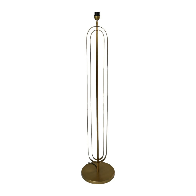 Staande lamp rond 30x30x140 Goud Metaal