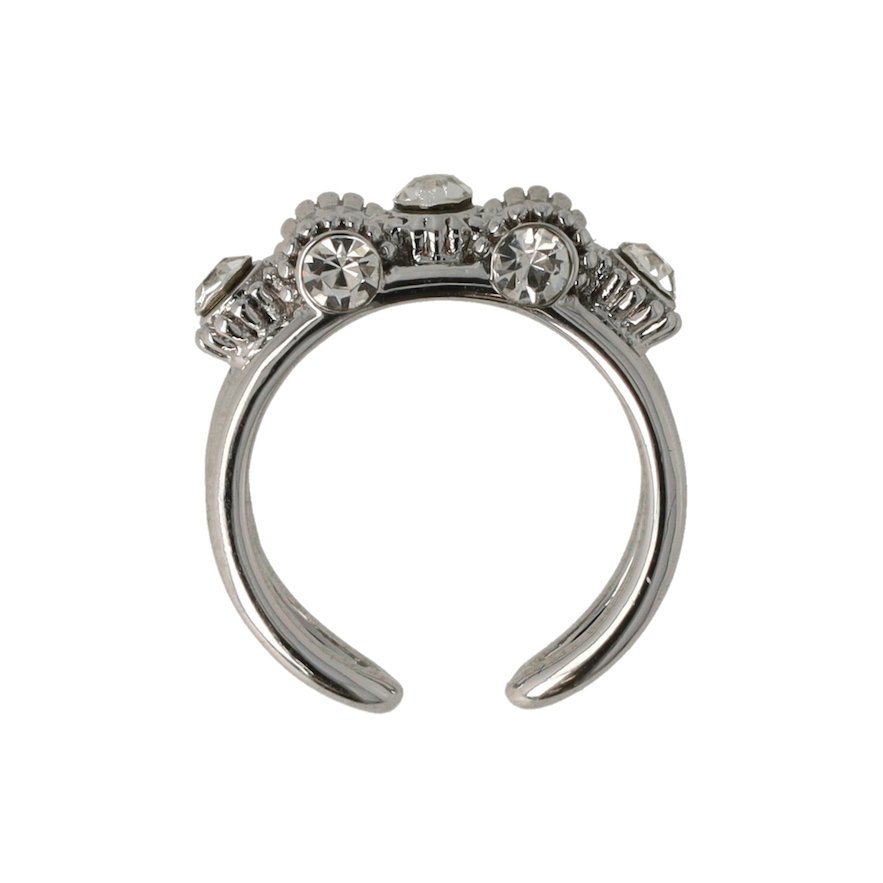 Otazu Vintage Barrel Ring Rhodium