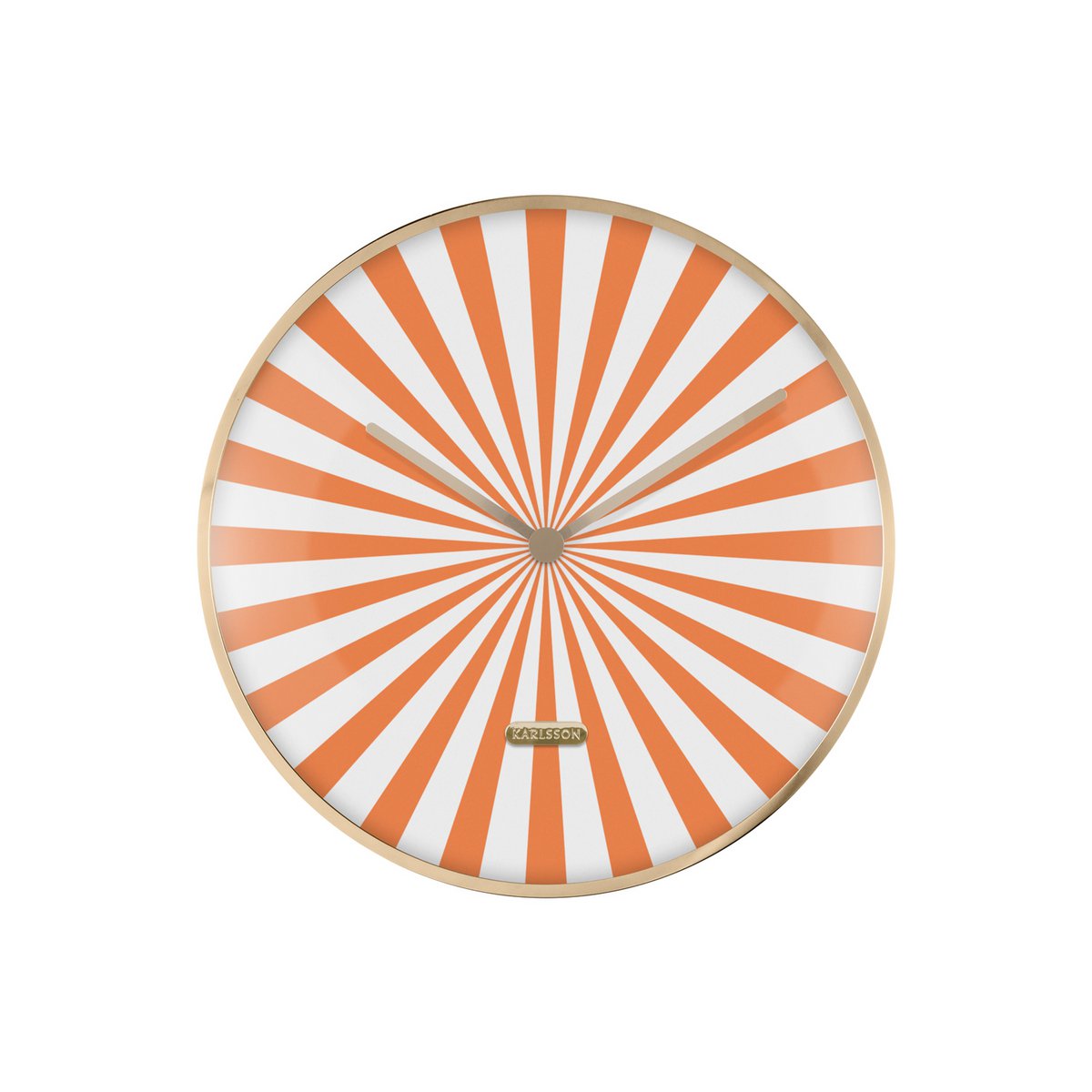 Wandklok Candy Swirl Dome Oranje