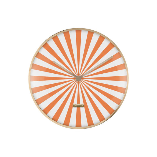 Wandklok Candy Swirl Dome Oranje