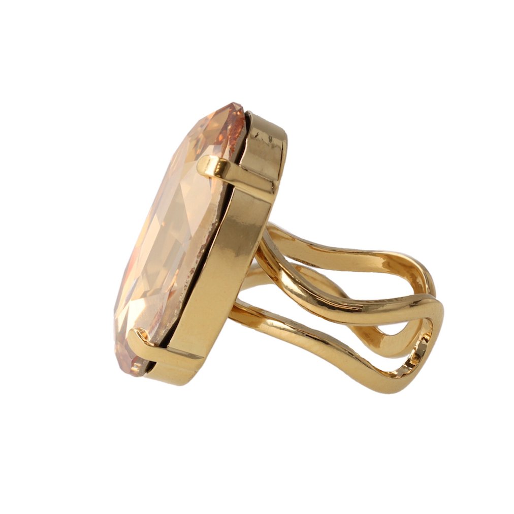 Eva Ovale Ring Gouden Shadow