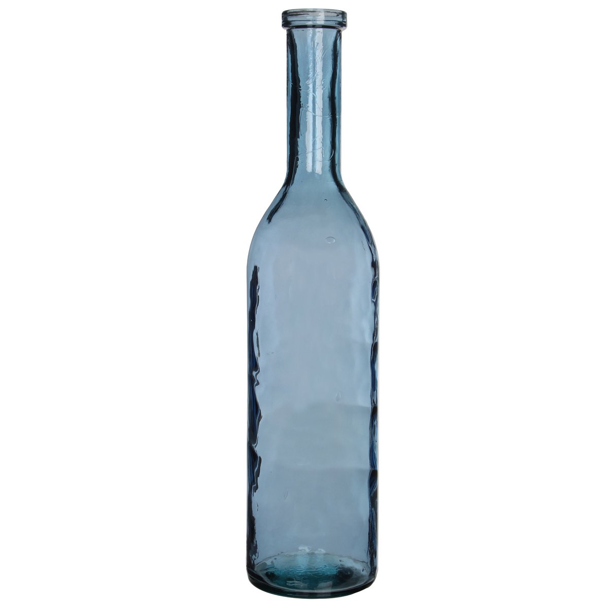 Rioja Fles Vaas H100 x Ø21 cm Gerecycled Glas Lichtblauw