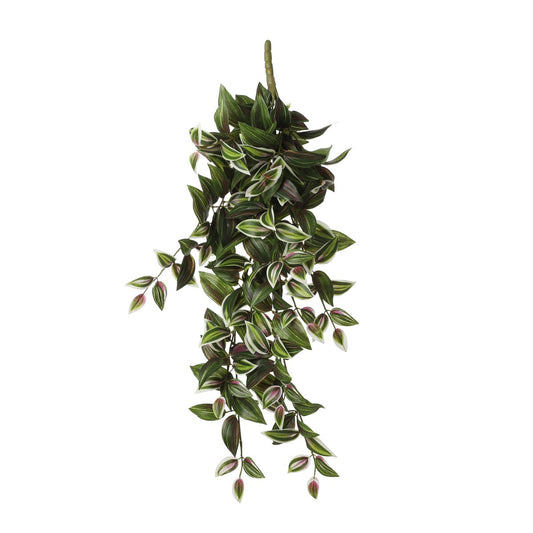 Tradescantia Kunst Hangplant L15 x B20 x H54 cm Groen