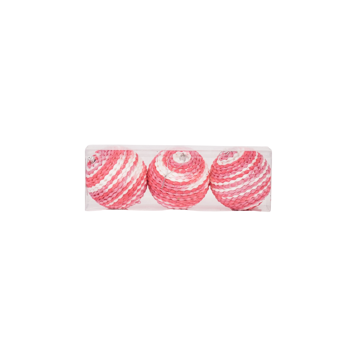 Kersthangers- Kerstballen- Schuim- Neon Roze -S3- 8cm