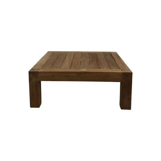 HSM Collection Vierkante Tuinsalontafel Aruba 80x80x30 Natuurlijk Teak