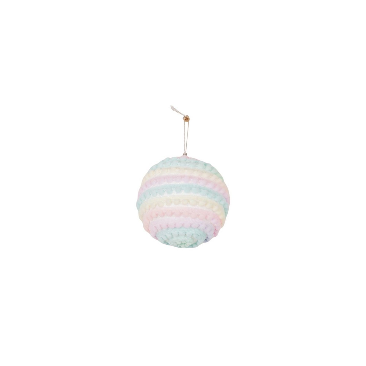 Kersthangers Kerstballen Schuim Eenhoornkleuren S3 10cm