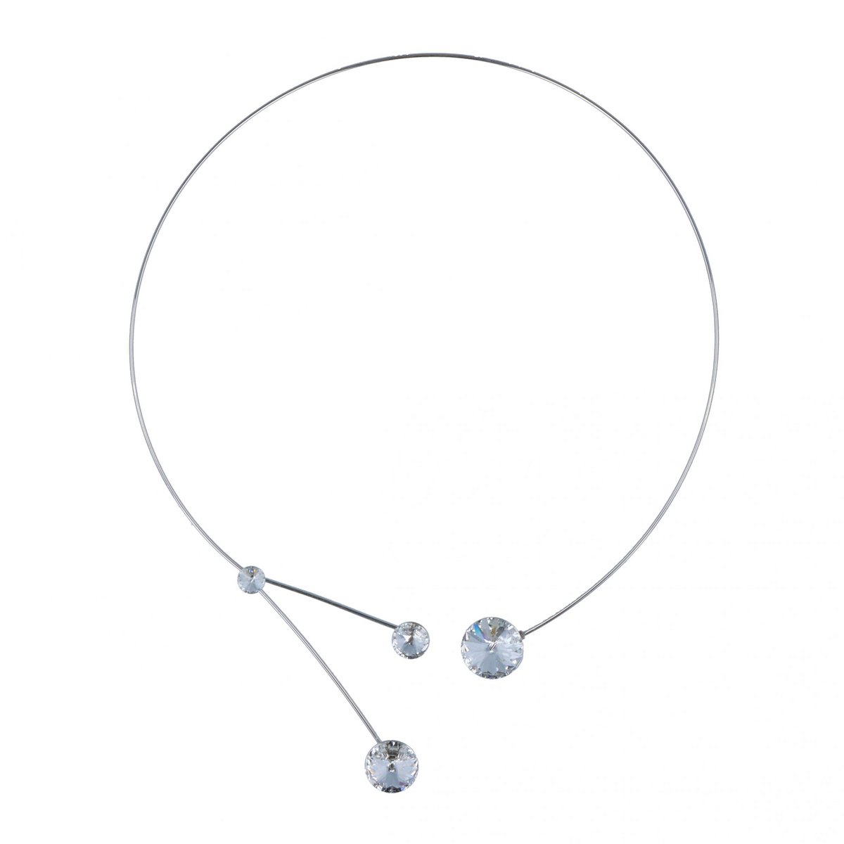 Forever Floating Crystals Ketting Rhodium