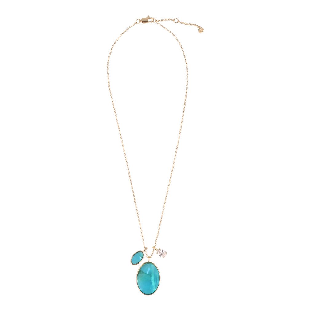 Otazu Turquoise Crystal Ketting