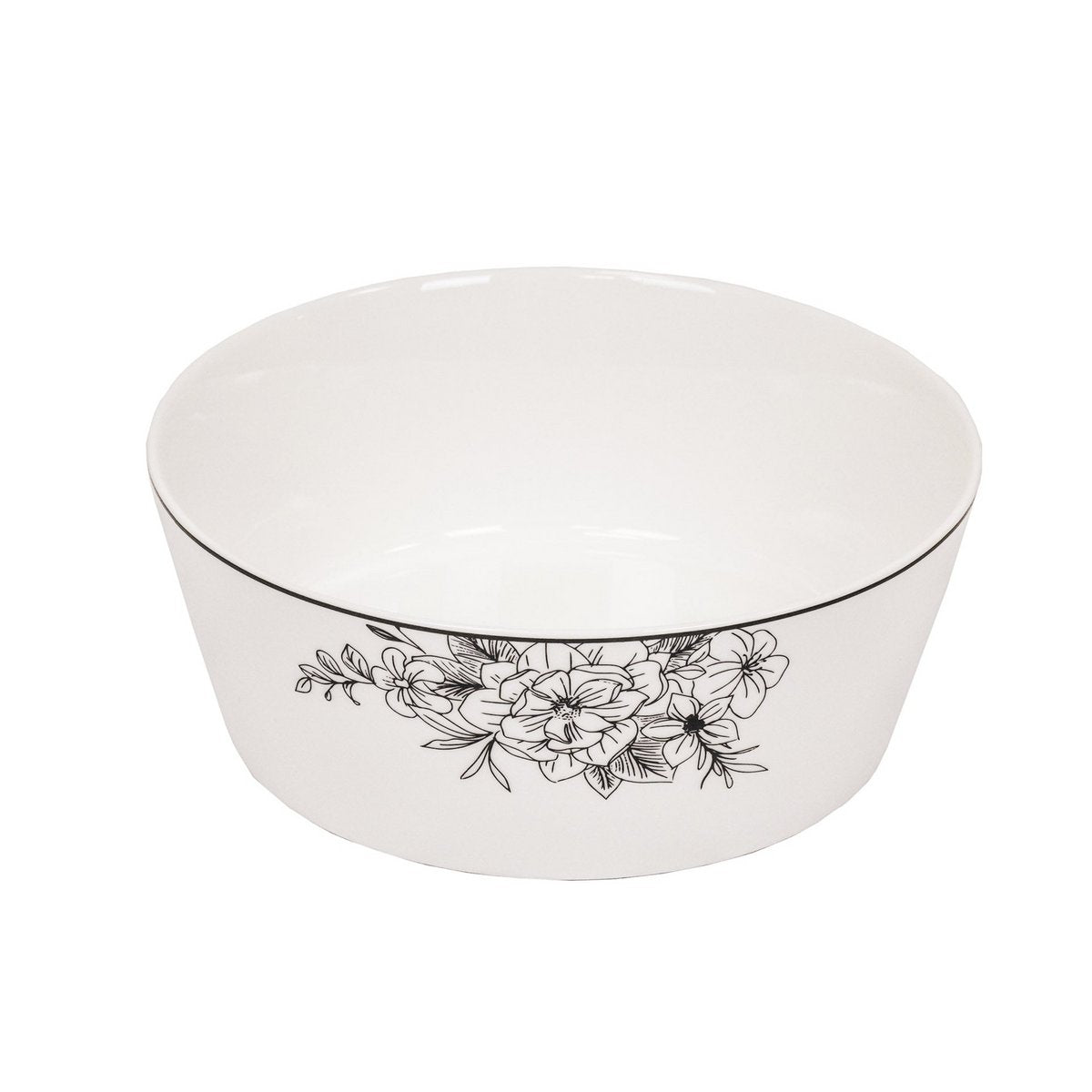 Kom Newbone China Les Fleurs 17,5x17,5x6,5cm