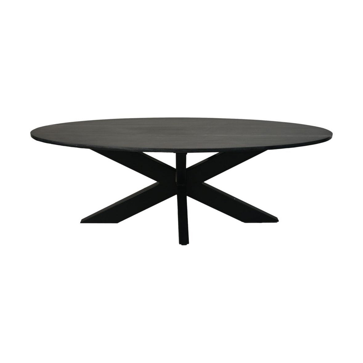 Salontafel Rond Marmer ø80x44 Zwart Marmer/metaal