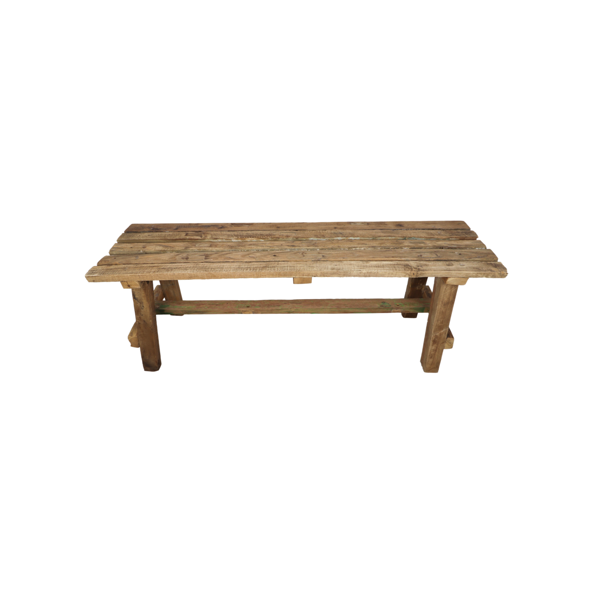 Decoratieve bank Napels 120 cm naturel teak