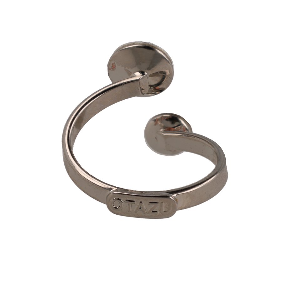 Classic Disc Ring Rhodium