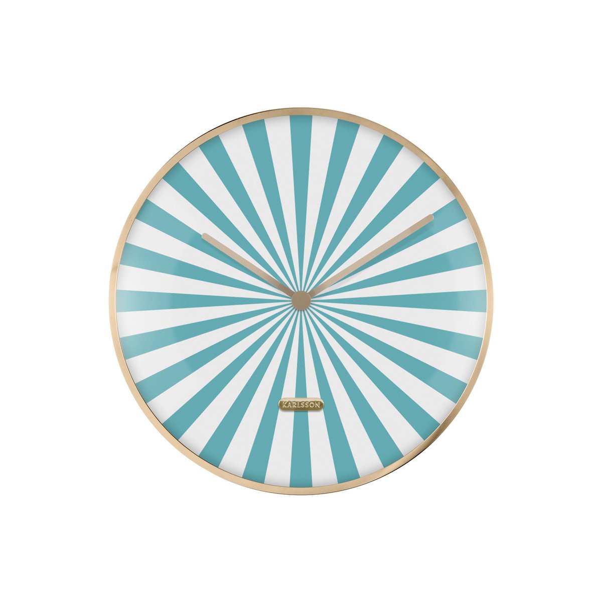 Wandklok Candy Swirl Dome Blauw