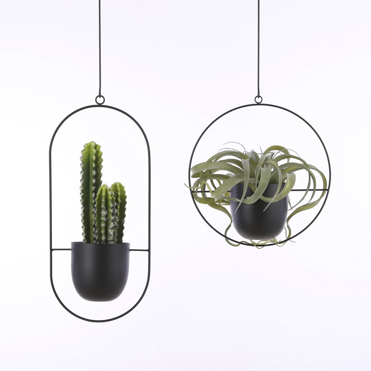 Dexter bloempot Hangend L34 x B14 x H65 cm Zwart